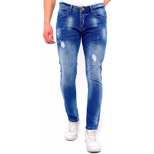True Rise Kavbojke slim 140547636 Modra Slike