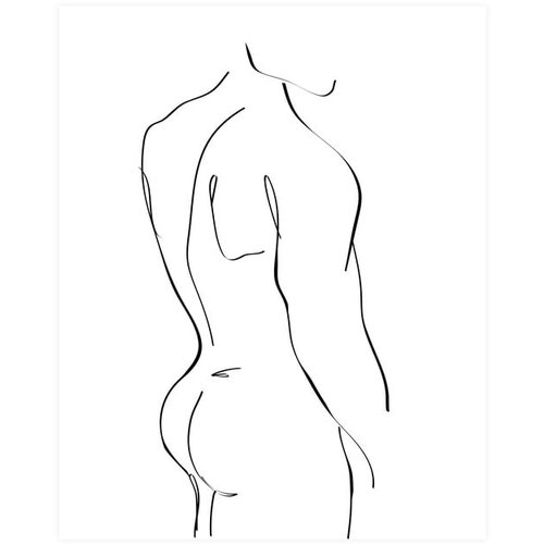 WOOOD Crno-bijeli poster Male, 35,4 x 45,4 cm Slike