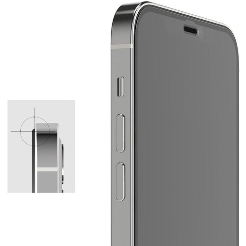 Ringke Invisible Defender ID kaljeno staklo s okvirom za iPhone 12 Pro Max Slike