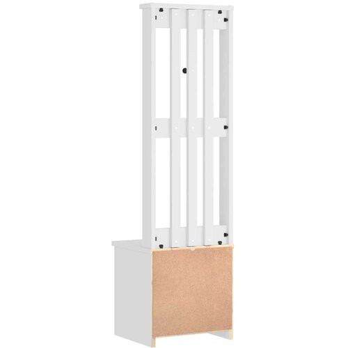 vidaXL Drvo za dvoranu SANDENS bijelo 45x40x159,5 cm puno drvo bor Cijene
