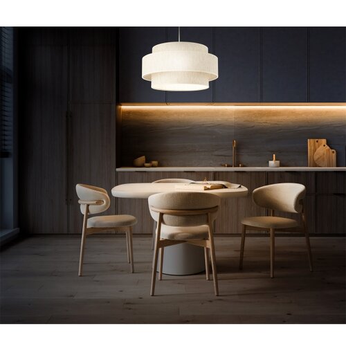  Visilica na sajli BOHO 1xE27/60W/230V &amp;Oslash; 40 cm bela Slike
