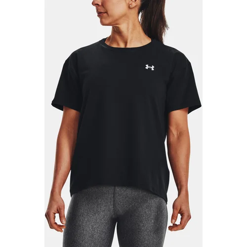 Under Armour T-Shirt UA Esential Cttn Stretch Tee-BLK - Women