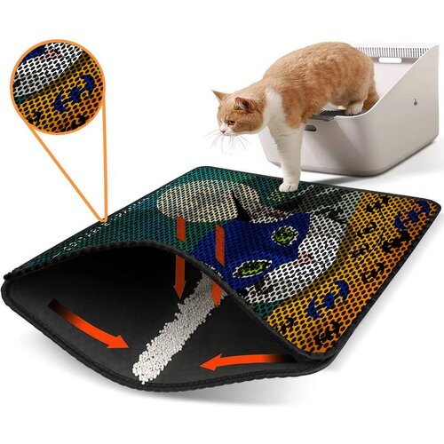 WALLXPERT Nrszn0202 multicolor cat litter mat Cene