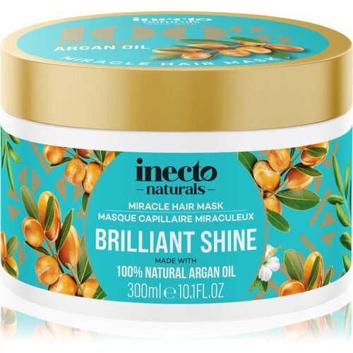 Inecto Argan hranilna maska za sijaj in mehkobo las 300 ml Slike