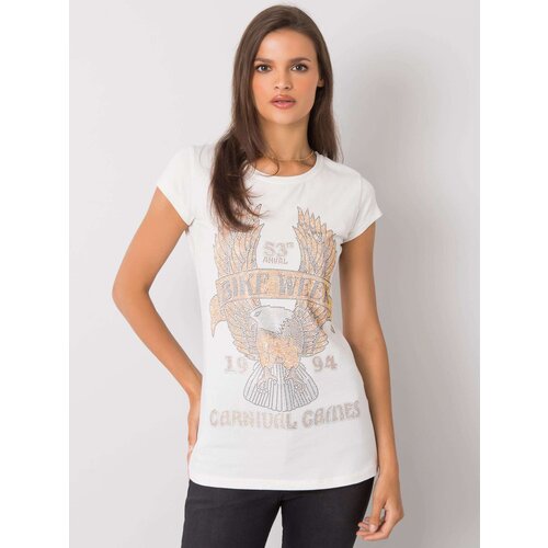 ex moda T-shirt EM-TS-ES-21-533.16-ecru Cene