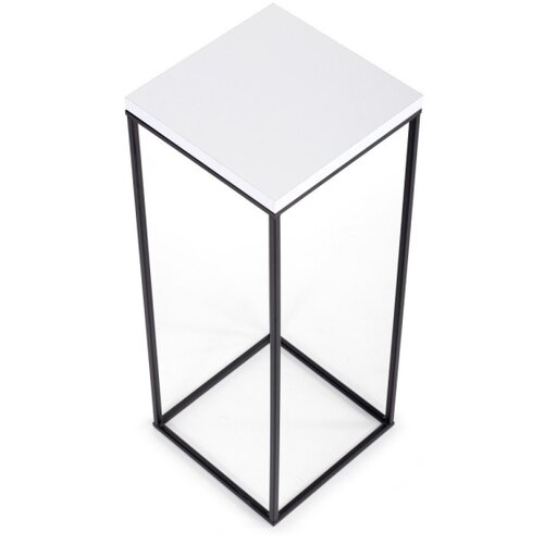  Stalak za cveće BASICLOFT 60x24 crna/bela Slike