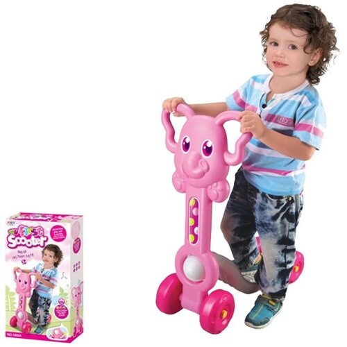 Denis Moj prvi romobil na 4 kotača, slonić roza Slike