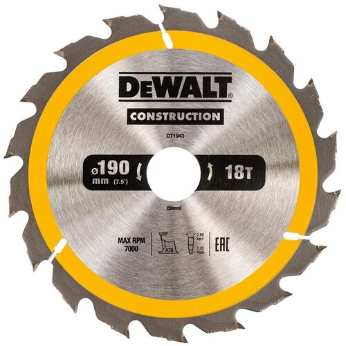 Dewalt list kružne pile za drvo 18 z 190x30mm dt1943 Cene
