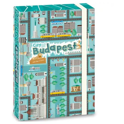 Ars Una Register A5 z gumijastim trakom City of Budapest Cene