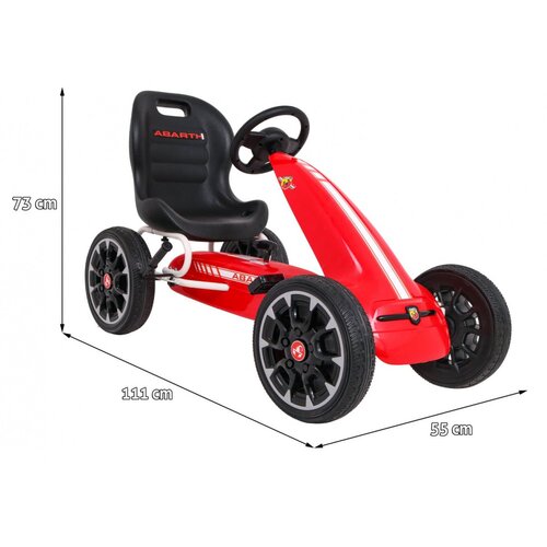  na pedale Abarth WB9388A sa točkovima od Eva pene- Crvena Slike