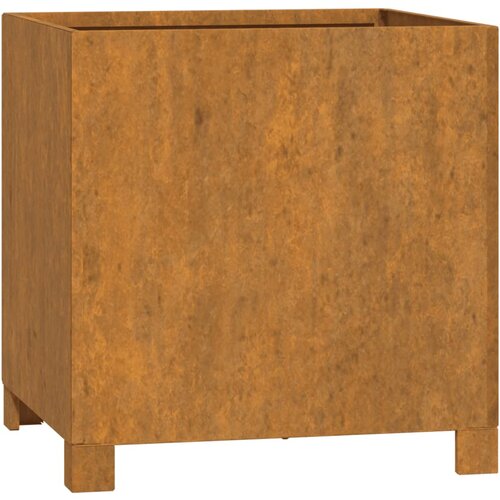 Maison Chic Cvetlično korito - Cvetlični Lonec z nogami zarjavelo 42x40x43 cm corten jeklo, (21790008) Cene