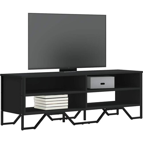 TV ormarić crni 122 x 34 x 41 cm od konstruiranog drva Cene