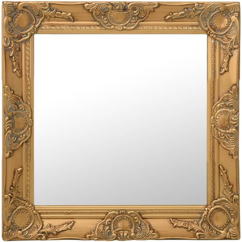 VidaXL Zidno ogledalo u baroknom stilu 50 x 50 cm zlatno Slike