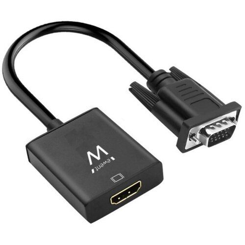 Ewent Ew9866 Vga v HDMI adapter z zvokom 20 cm črn, (21405719) Cene