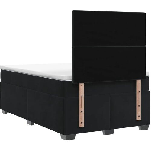  Boxspring krevet s madracem Crna 120 x 200 cm Bar&amp;scaron;un - Crna 120 x 200 cm Dizajn s rombovima Slike