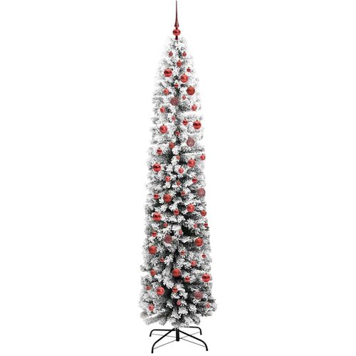 VidaXL Umjetno božićno drvce Zelena 240 cm PVC i čelik i plastika Slike