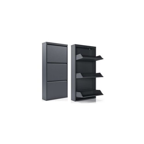 Hanah home Ormar za cipele Torino 3 Anthracite Cene