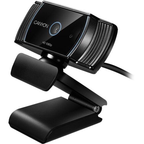Canyon C5 1080P full hd 2.0Mega auto focus webcam with USB2.0 connector/ 360 degree rotary view scope/ built in mic/ ic Sunplus2281/ sensor OV2735/ viewing angle 65°/ cable length 2.0m/ blac Cene