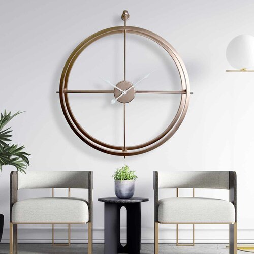 WALLXPERT VLNT02BR Vi&scaron;enamenski Metalni Zidni Sat Cene