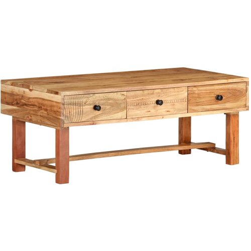 VidaXL Klubska mizica 100x50x40 cm trden akacijev les Slike