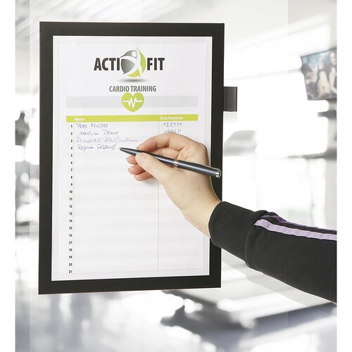 Durable Informacijski okvir DURAFRAME® NOTE A4, za neposredno pisanje, samolepilna izvedba, DE 5 kosov, črn Cene