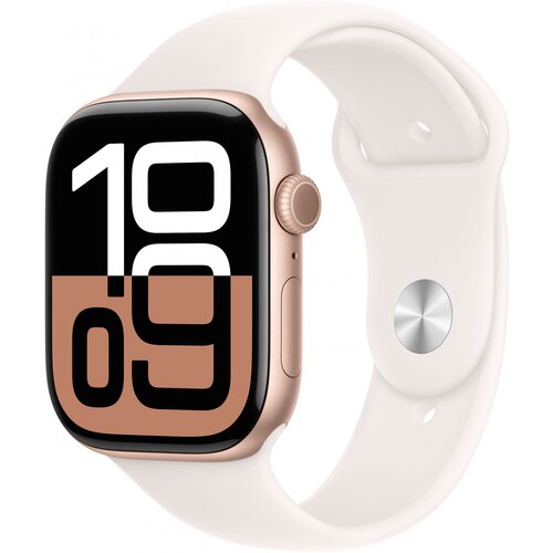 Apple watch series 10 gps + cellular 46mm rose gold aluminium case with light blush sport band - s/m" Cijene