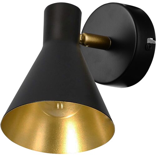 Candellux less zidna lampa 1X40W E14 crna mat Slike