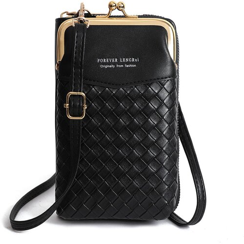 INF Ženska modna torba za telefon Torba za čez ramo Black, (21261917) Slike