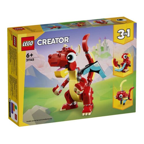 Lego creator red dragon ( LE31145 ) Cene