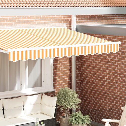 vidaXL tenda s rubom za 2.5 m okvir žuta i bijela 2.3x0.2 m Cijene