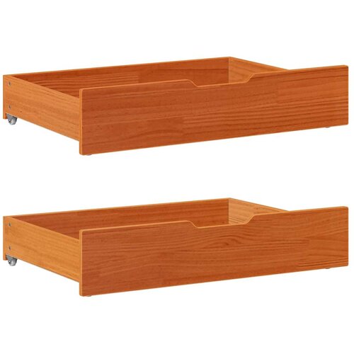  Ladice ispod kreveta 2 kom vo&scaron;tano smeđe 85x55x17cm od borovine Cijene