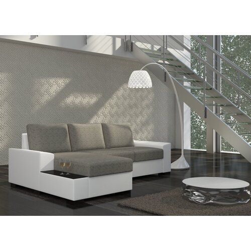 ELTAP Kutna garnitura Negro s drvenom policom-Leva-Berlin 01, Soft 17 Cene