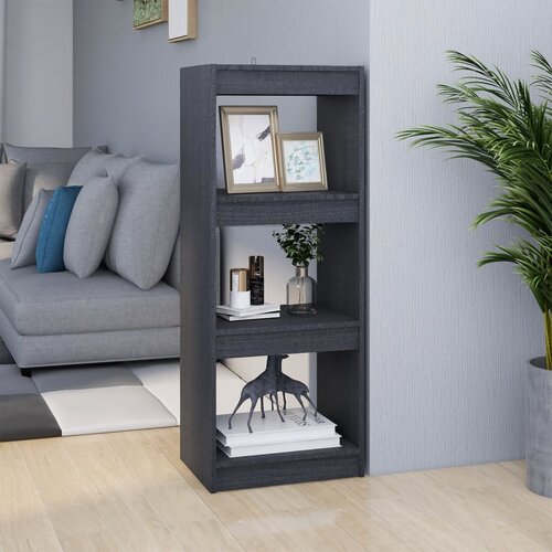 VidaXL Ormarić za knjige / pregrada sivi 40x30x103,5 cm od borovine Slike