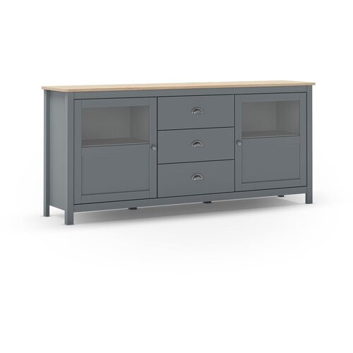 Marckeric Zelena niska komoda od masivnog bora 180x80 cm Misti – Cijene