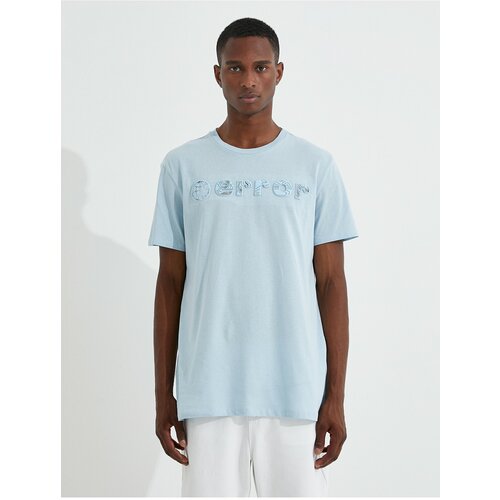 Koton T-Shirt - Blue - Regular Slike