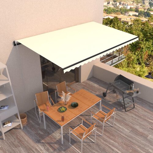 Tenda Avtomatsko zložljiva tenda 500x300 cm krem Cene
