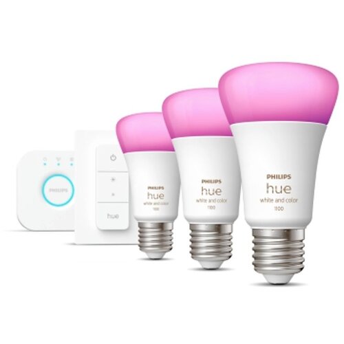 Philips Pametna LED žarulja Starter kit (žarulja E27, A60, 9W + dimmer+ bridge) Cijene