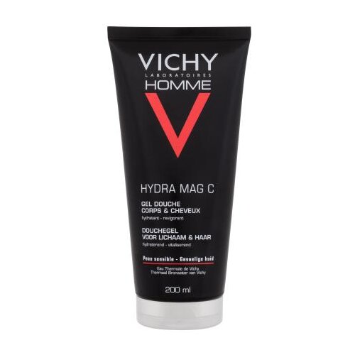 Vichy Homme Hydra Mag C osvježavajuči gel za tuširanje za tijelo i kosu 200 ml za moške Cene