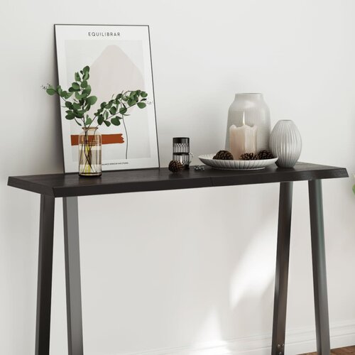 vidaXL Stolna ploča tamnosmeđa 120x40x(2-4) cm obrađena hrastovina Cijene