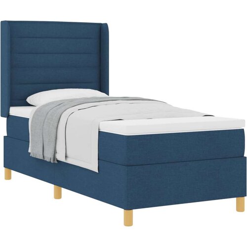 Box spring krevet s madracem Plava 80 x 200 cm tkanina Slike