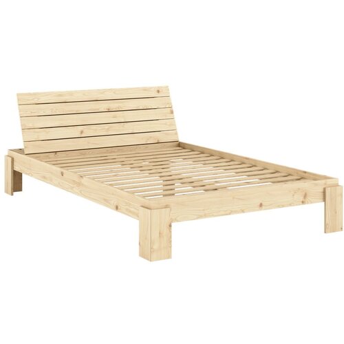 Karup Design Bračni krevet od masivnog bora s podnicom 140x200 cm u prirodnoj boji Layers – Cijene
