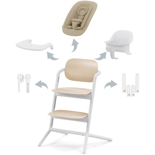 Cybex stol za hranjenje Lemo 4 v 1 set sand white Cene