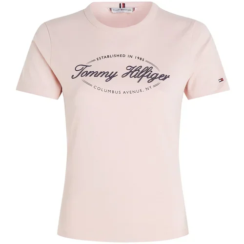 Tommy Hilfiger Majica marine / svetlo roza / črna