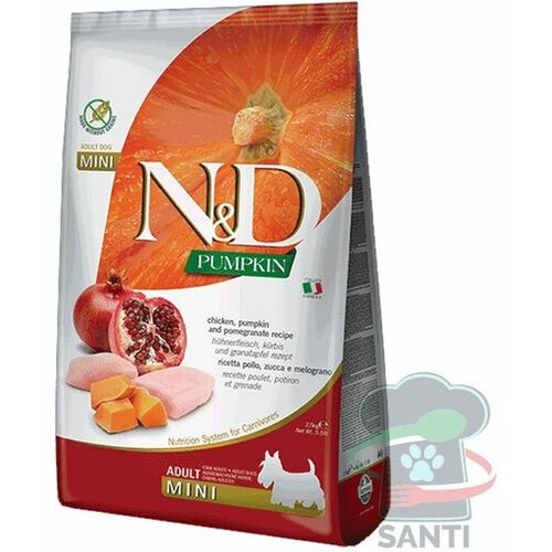 Farmina N&D bundeva hrana za pse piletina i nar (adult, mini) 2.5kg Slike