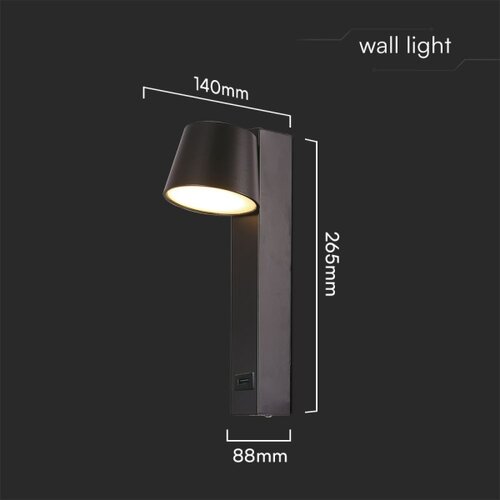  LED zidna spot svetiljka sa USB portom LED/8W/230V 3000K Slike