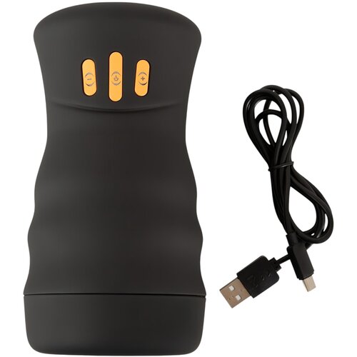 You2Toys Gyro - vrtljivi, vibracijski masturbator (črna) Slike