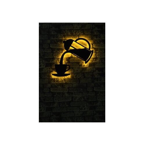 WALLXPERT zidna LED dekoracija Coffee Yellow Cene