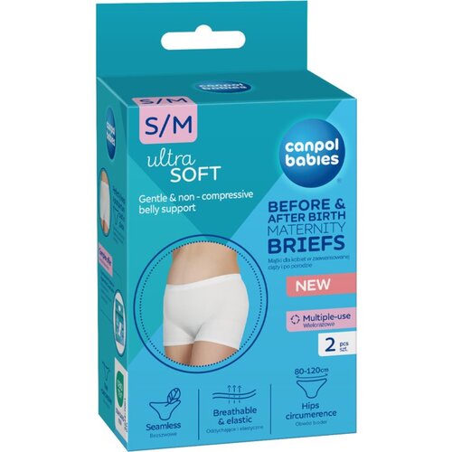 Canpol Maternity Briefs gaćice za trudnice i razdoblje nakon poroda 2 u 1 veličina S/M 2 kom Cijene