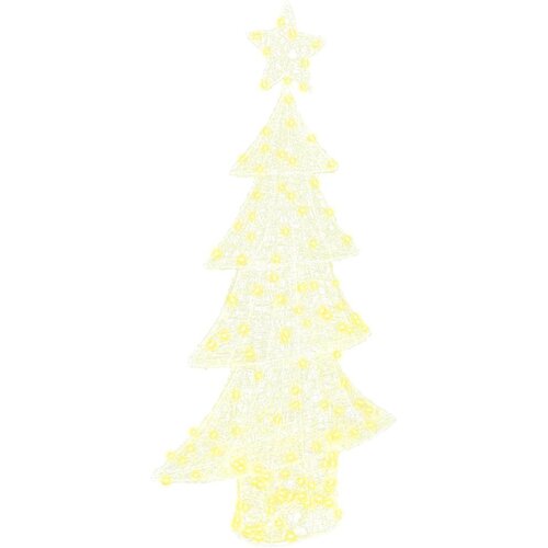  Božićno drvce s 160 LED svjetlima Topla bijela 150 cm Akril Slike