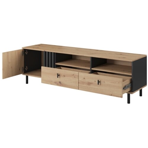  TV komoda BADIA hrast/antracit Slike